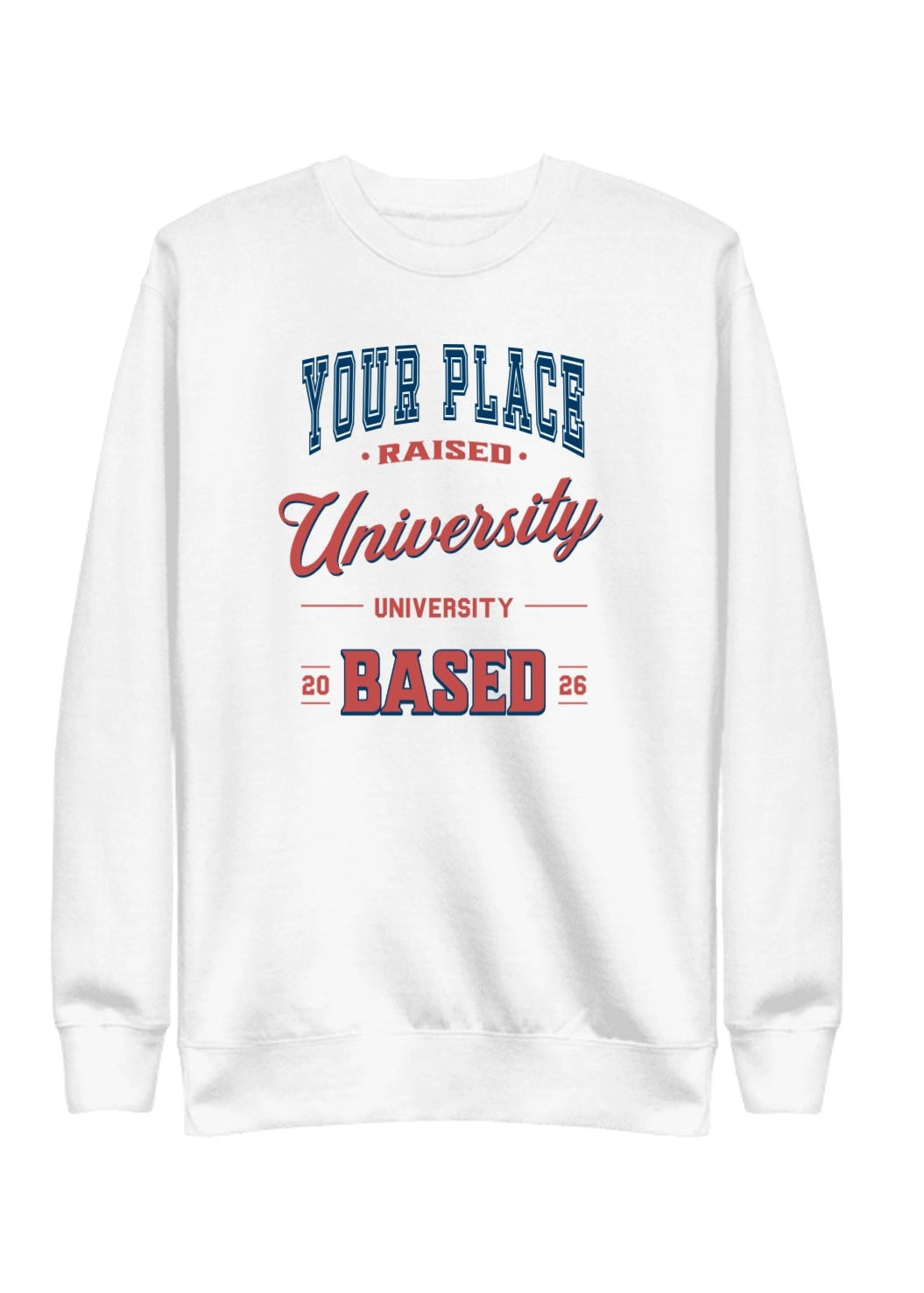 University Edition Personalised Sweatshirt