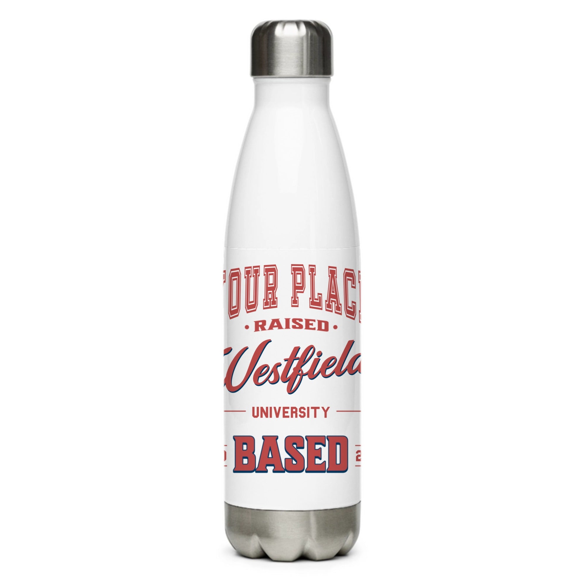 University Edition Personalised Stainless Steel Water Bottle