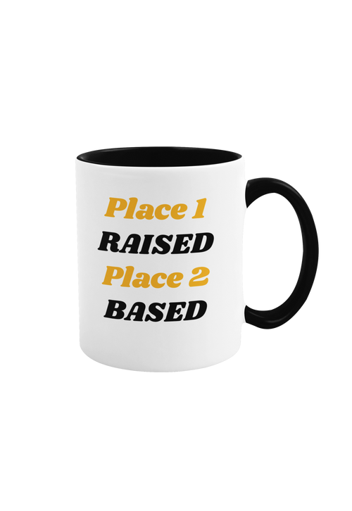 Custom location white mug – thoughtful relocation present