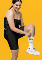 Personalised Black Foot Socks