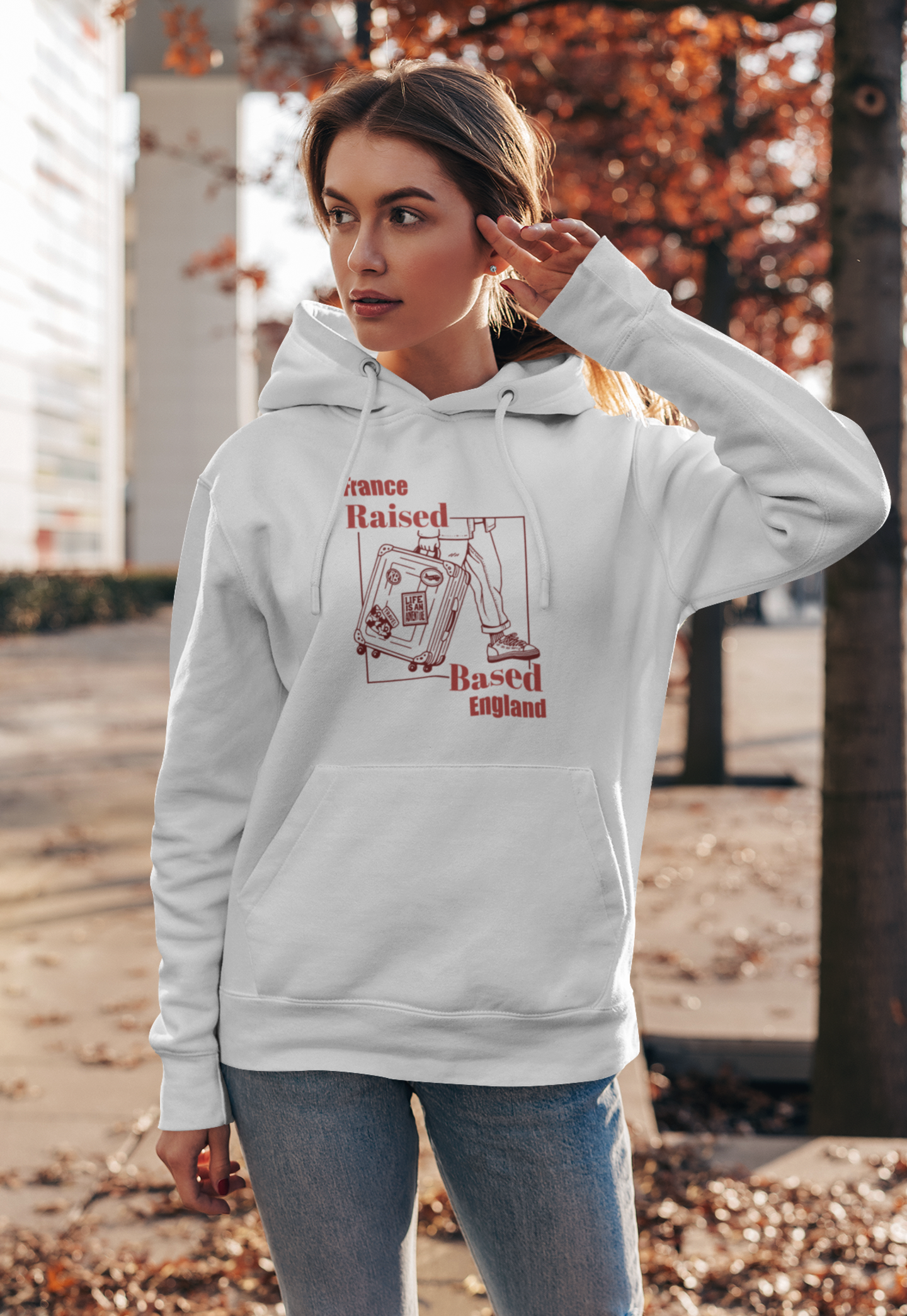 Personalised Unisex Premium Pullover Hoodie