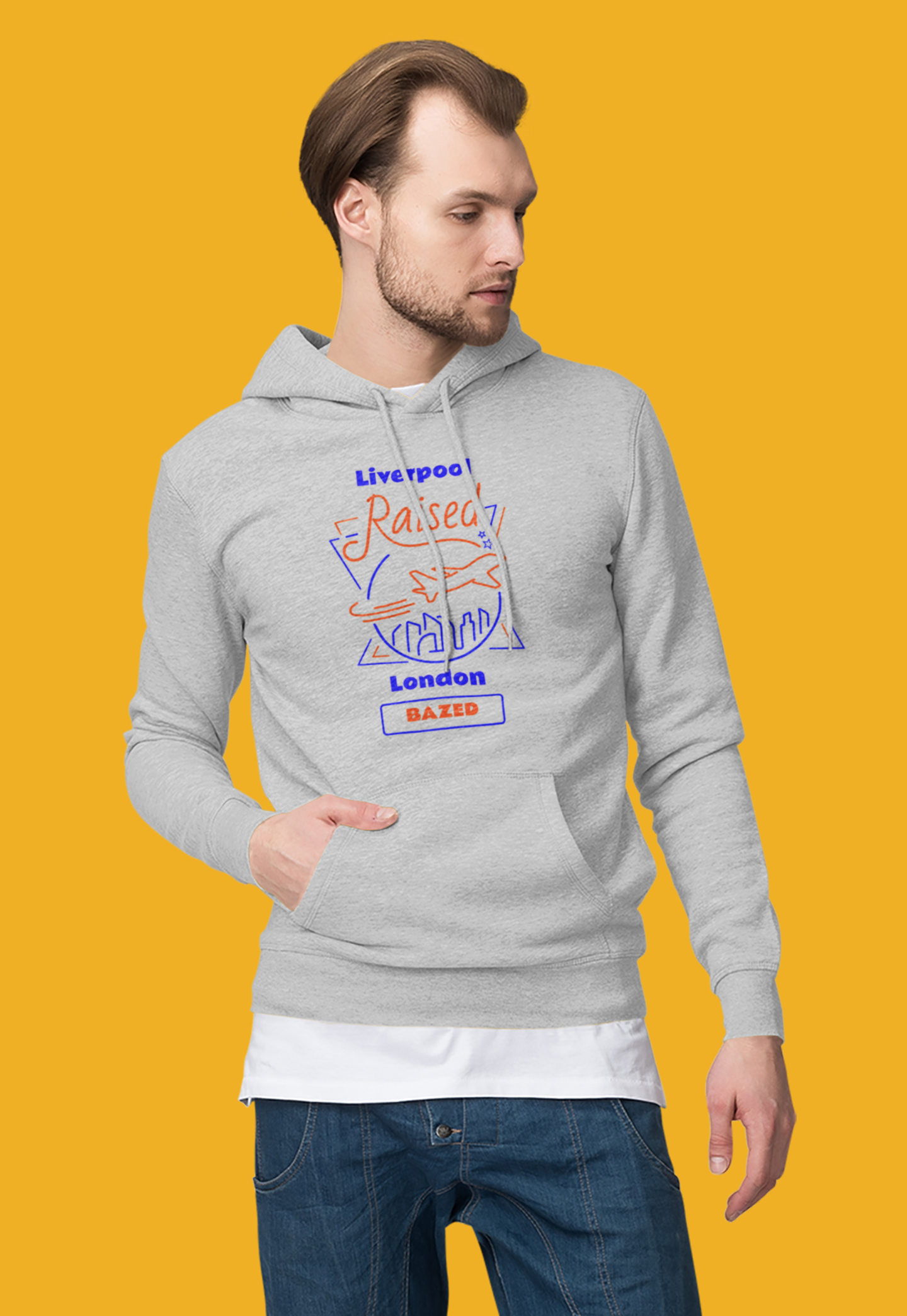 Personalised Unisex Premium Pullover Hoodie