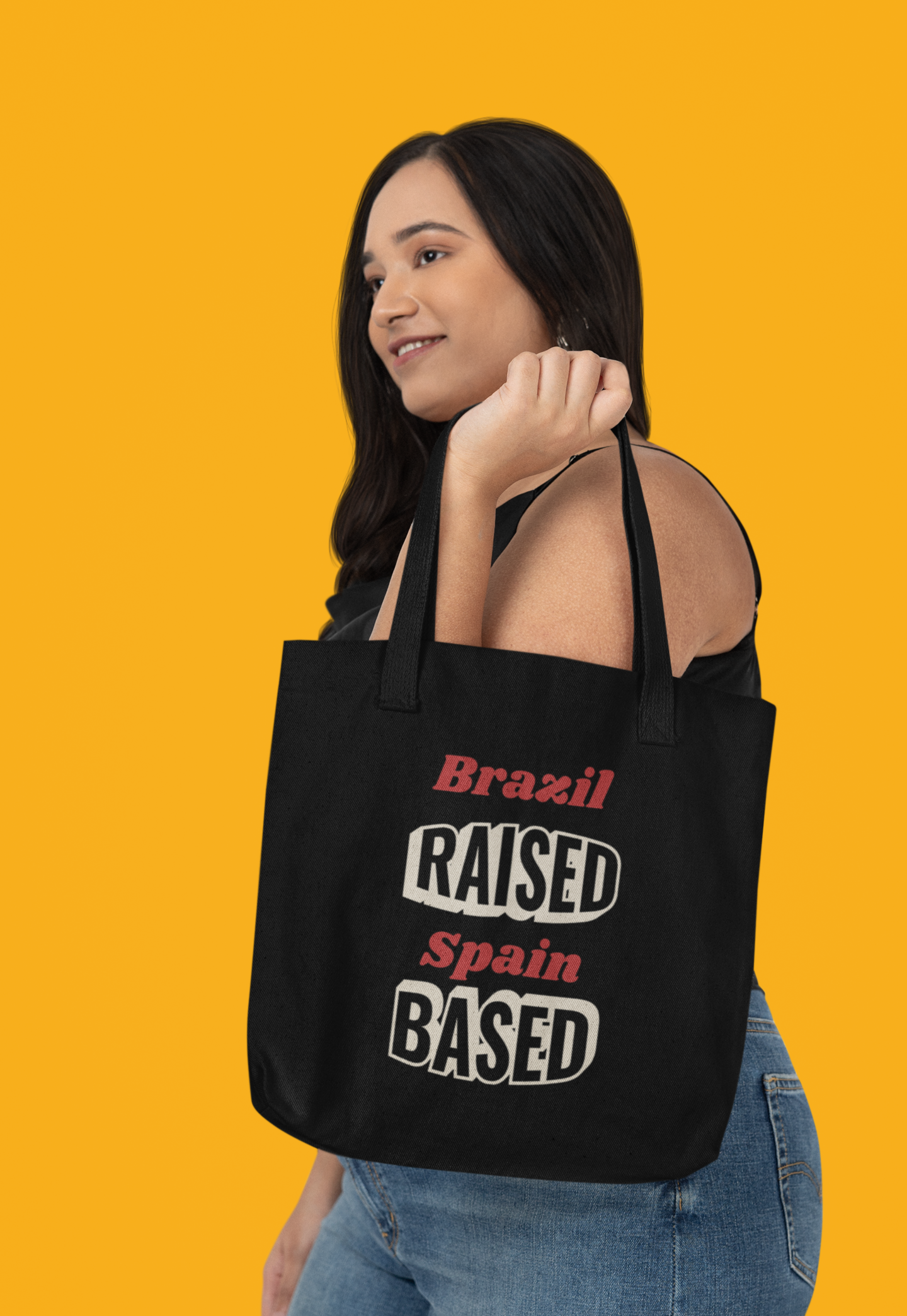 Personalised Black Eco Tote Bag