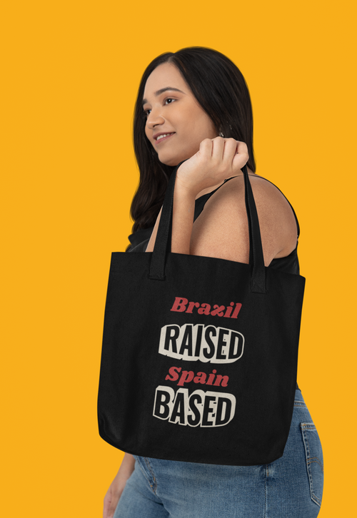 Personalised Black Eco Tote Bag