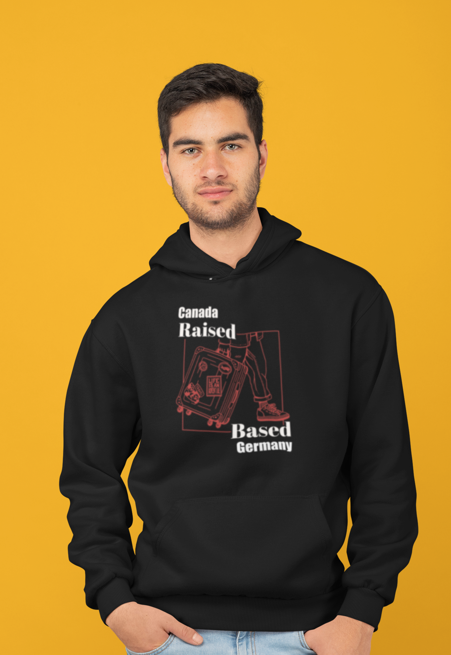 Personalised Unisex Premium Pullover Hoodie