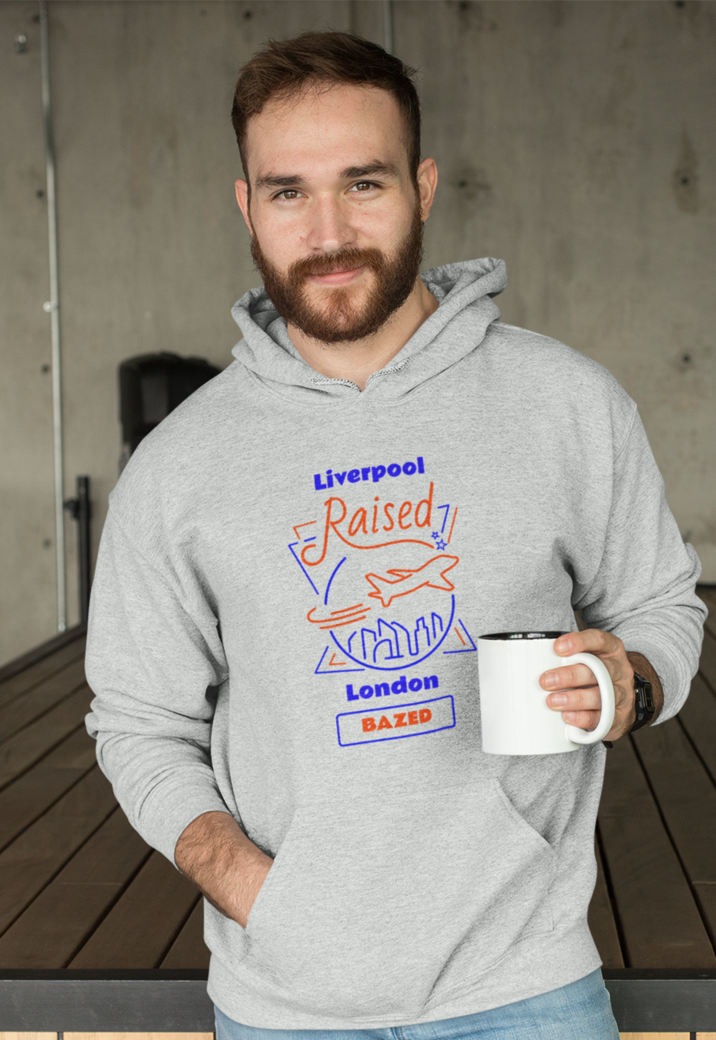 Personalised Unisex Premium Pullover Hoodie