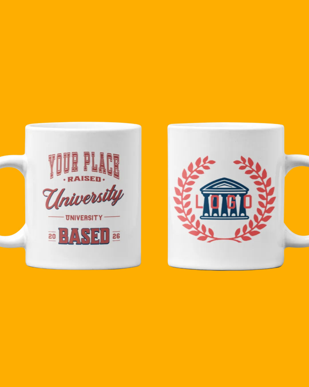 University Edition Personalised White Glossy Mug