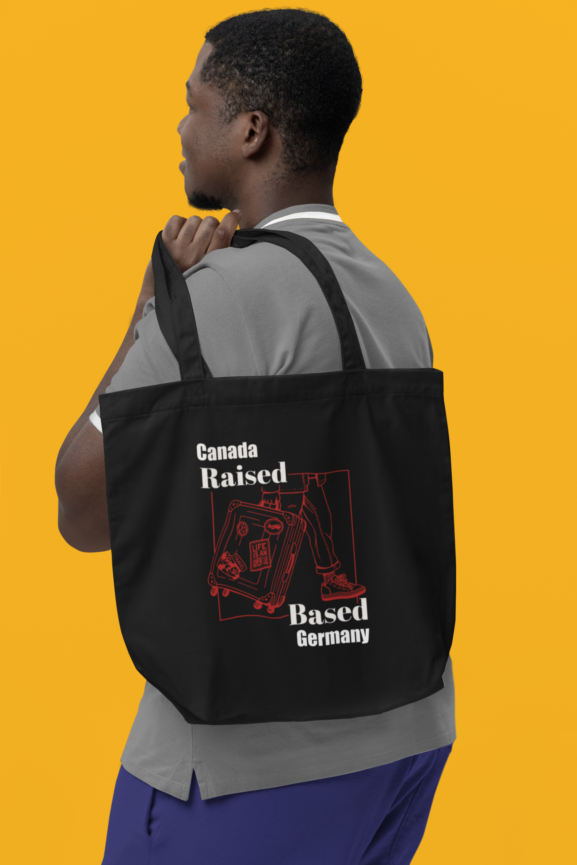 Personalised Black Eco Tote Bag